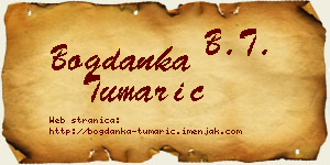 Bogdanka Tumarić vizit kartica